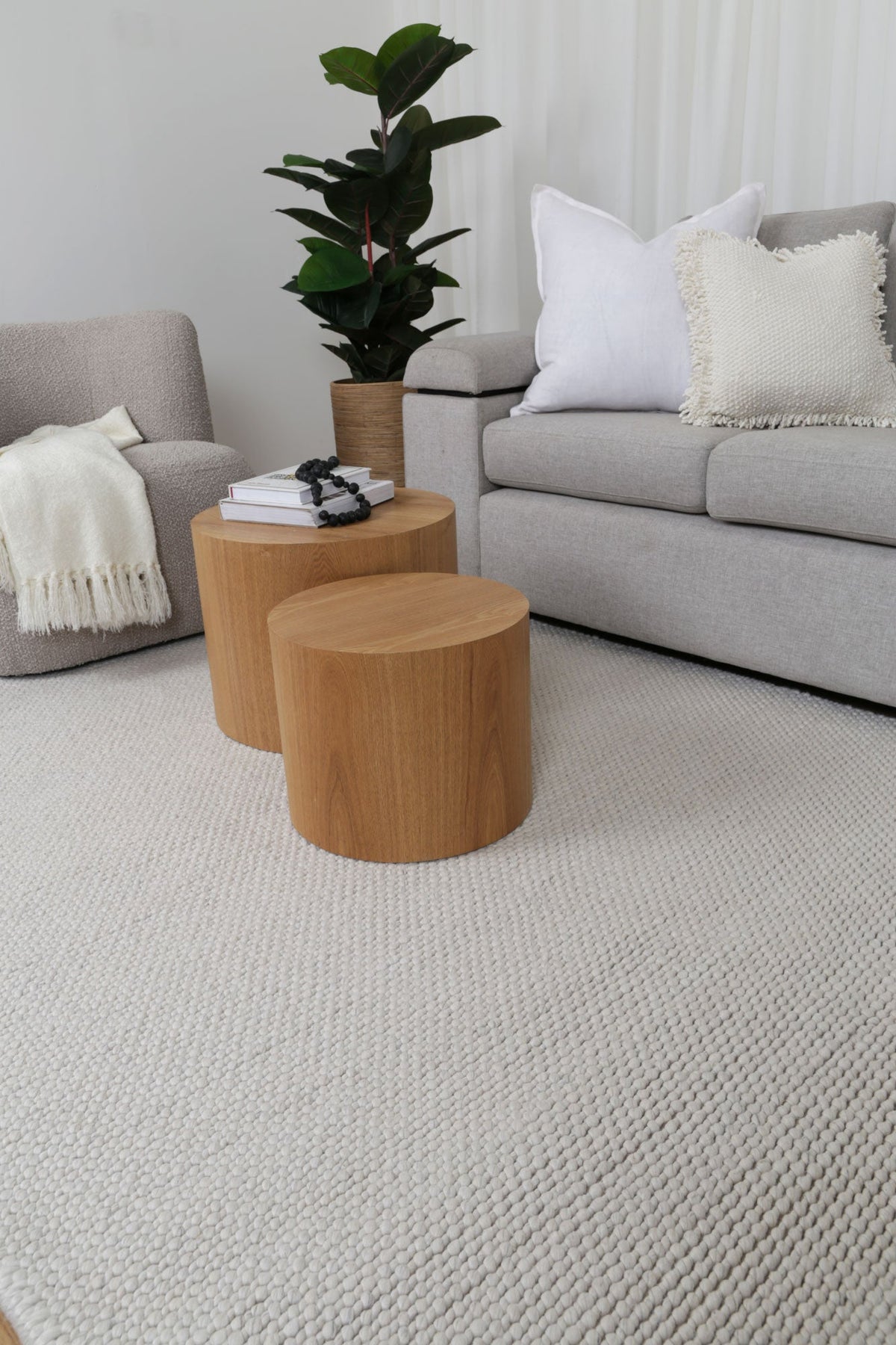 Wayanard Wool Rug Natural/Ivory