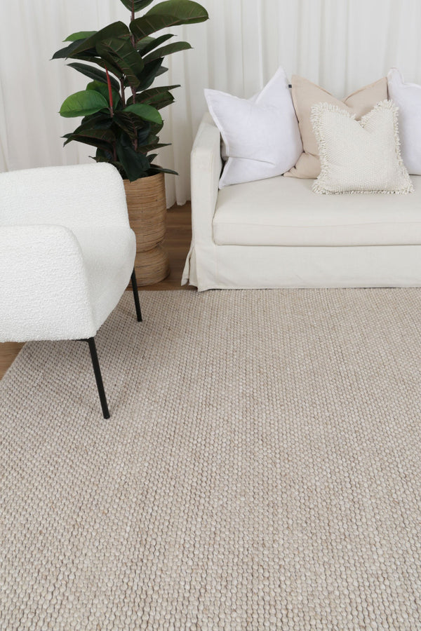 Wayanard Wool Rug Beige