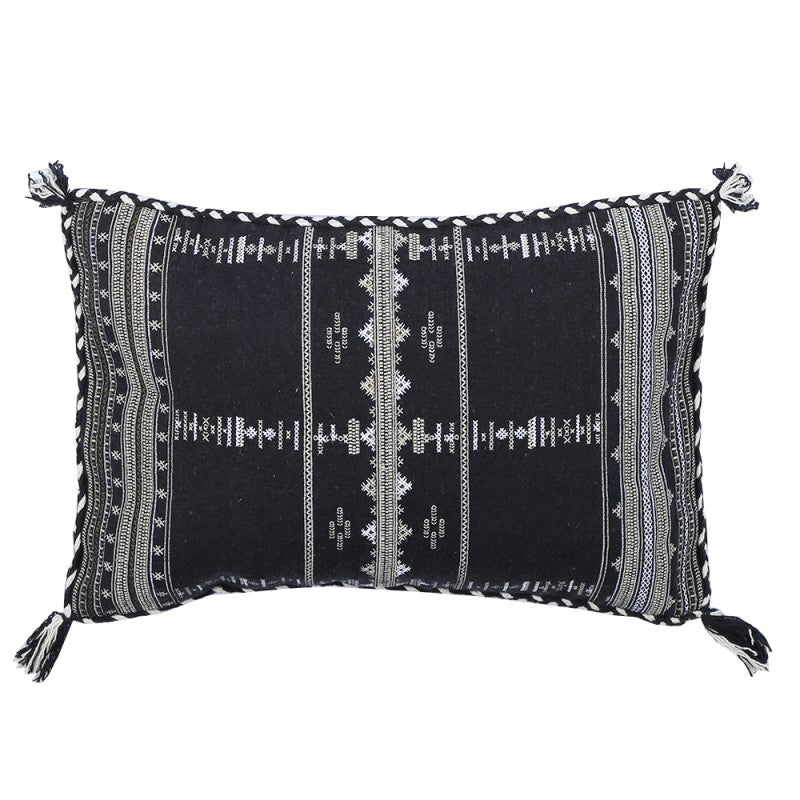 Folk Black Cushion 60 x 40cm
