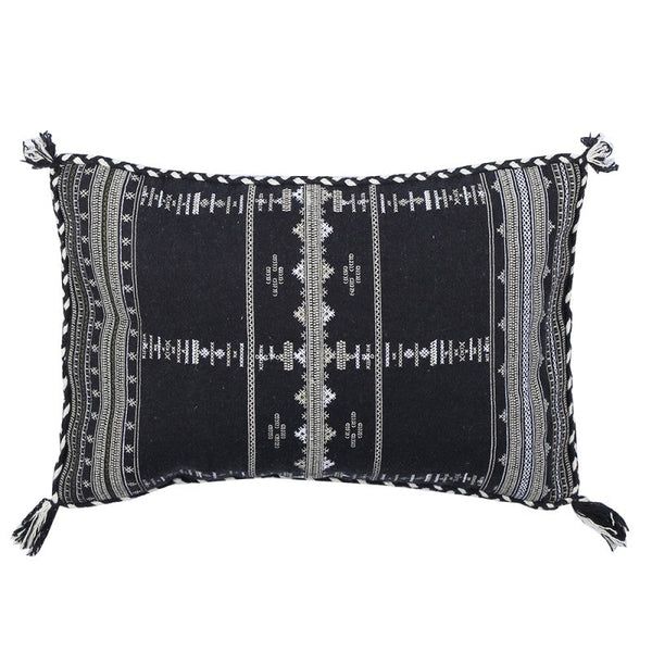 Folk Black Cushion 60 x 40cm