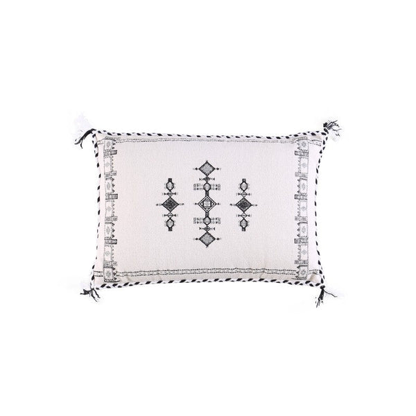 Folk White Cushion 60cm x 40cm