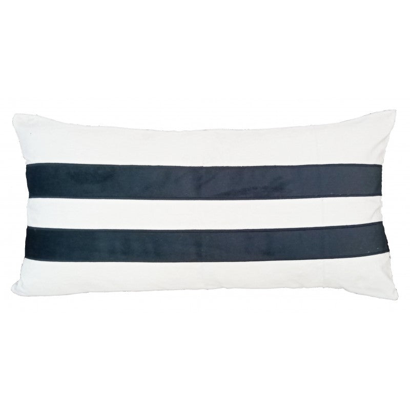 Apollo Black Stripe Cushion 70 x 30cm