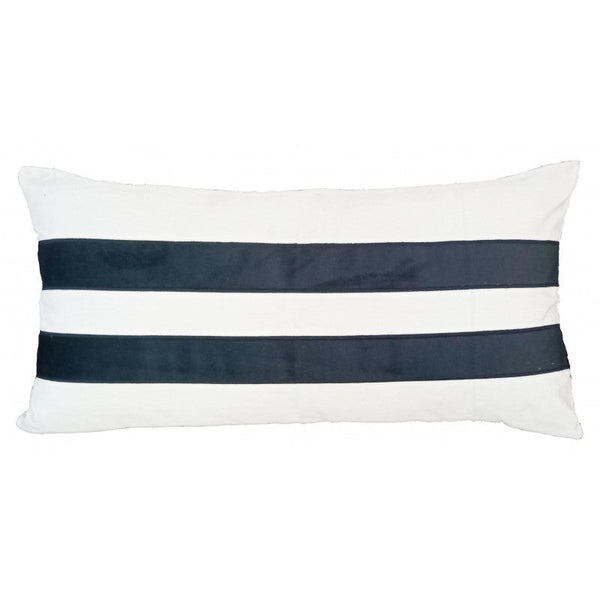 Apollo Black Stripe Cushion 70 x 30cm
