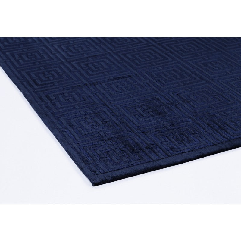 Atlantis Tile Bath Mat Navy