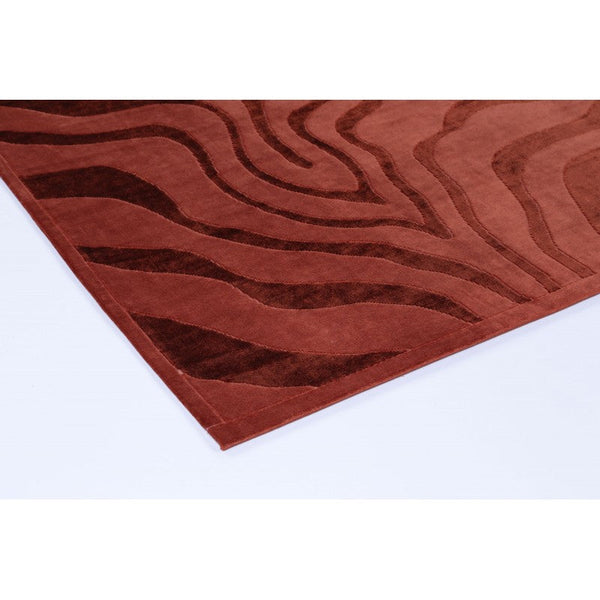 Atlantis Waves Bath Mat Terracotta