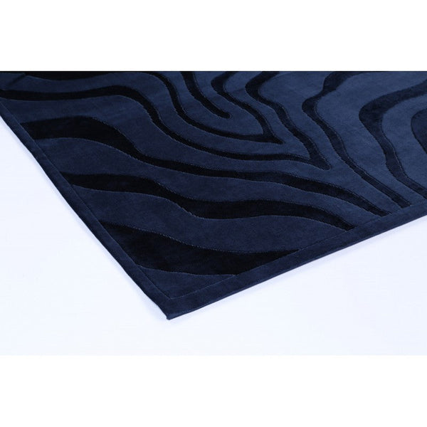 Atlantis Waves Bath Mat Navy