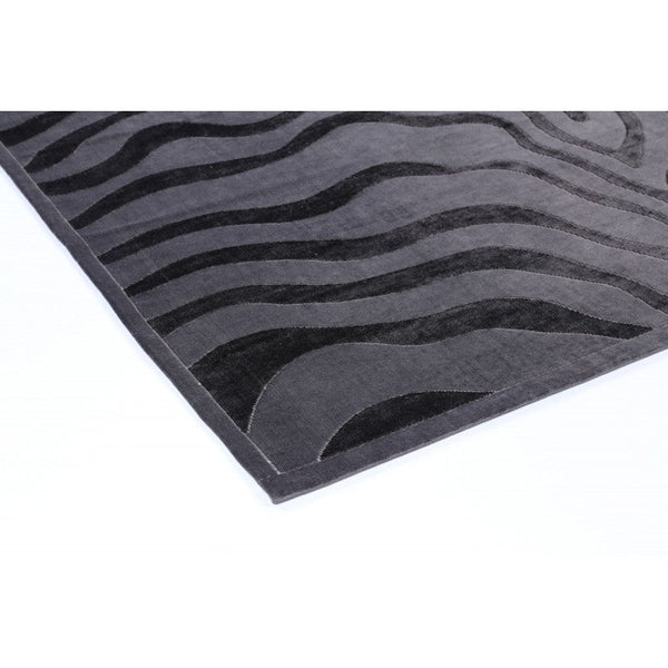 Atlantis Waves Bath Mat Black