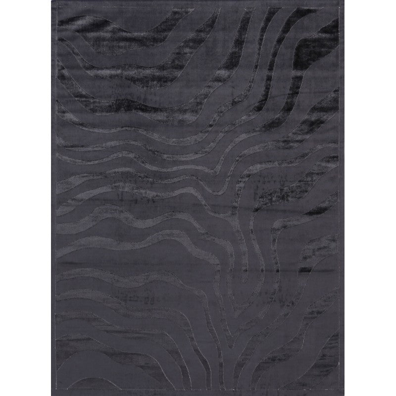 Atlantis Waves Bath Mat Black