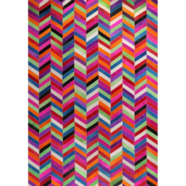 Hide Fushion Rug Chevron Multi