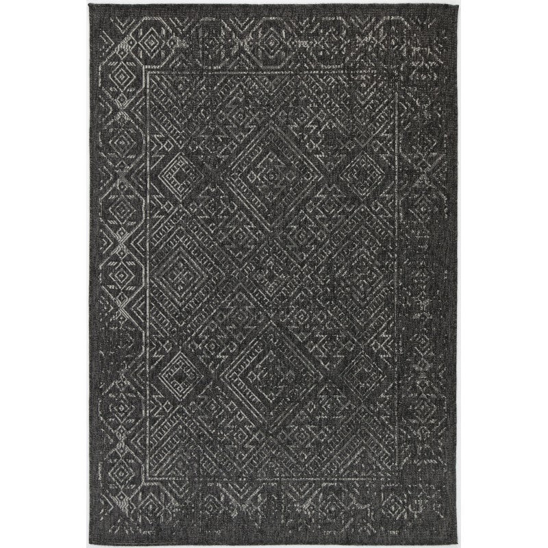 Marco Polo Tribal Black Rug