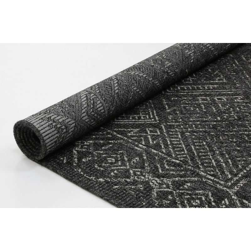 Marco Polo Tribal Black Rug