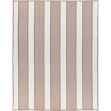 Miami Taupe Stripe Indoor Outdoor Rug