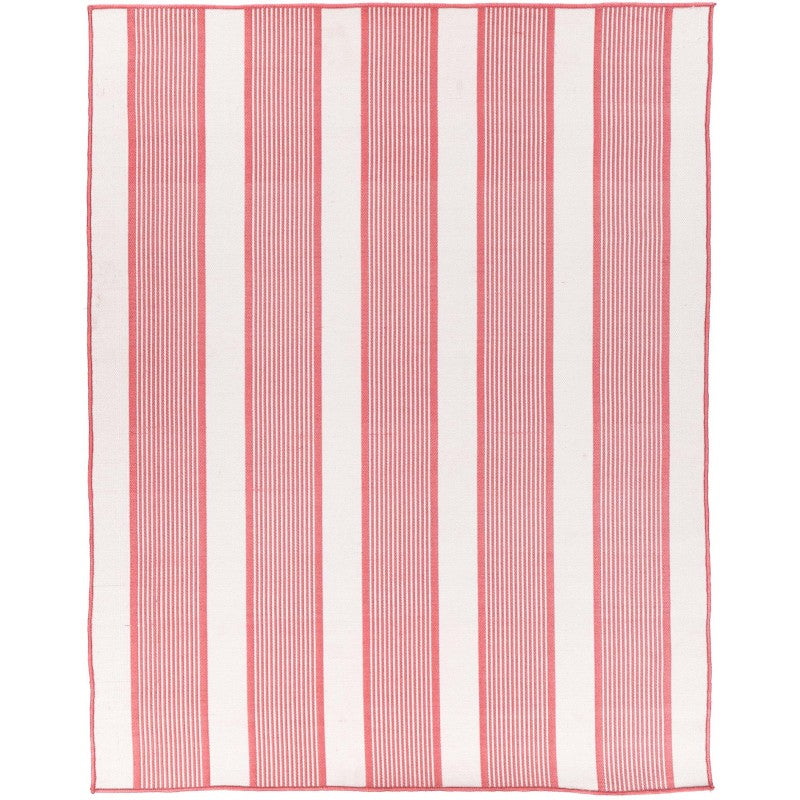 Miami Watermelon Stripe Indoor Outdoor Rug