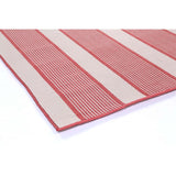 Miami Watermelon Stripe Indoor Outdoor Rug