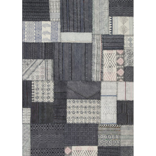 Nuru Patchwork Rug Denim