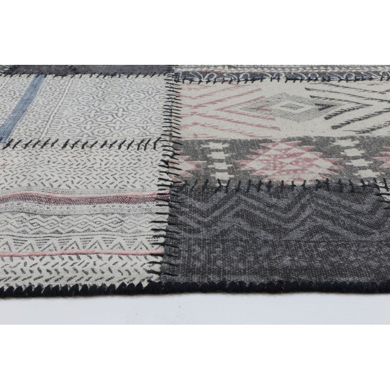 Nuru Patchwork Rug Denim