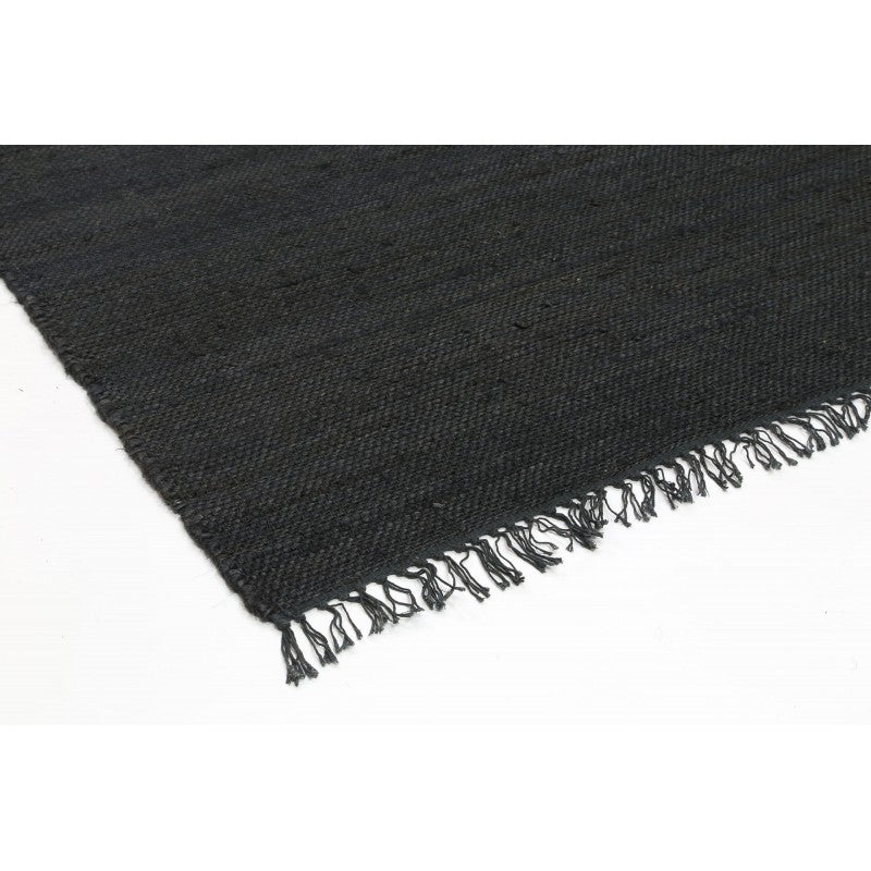 Pemba Jute Black Rug