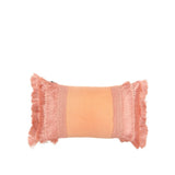 Penelope Fringe Cushion Peach 50 x 30cm