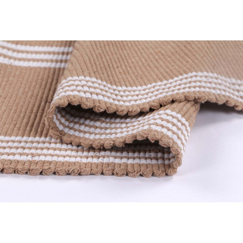 Roger Taupe Cotton Mat - Rug