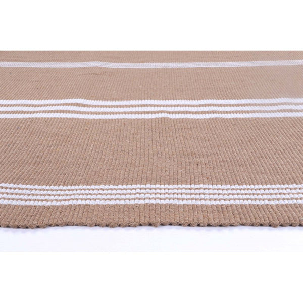 Roger Taupe Cotton Mat - Bath Mat