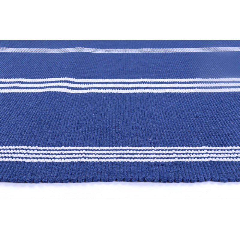 Roger Navy Cotton Mat - Rug