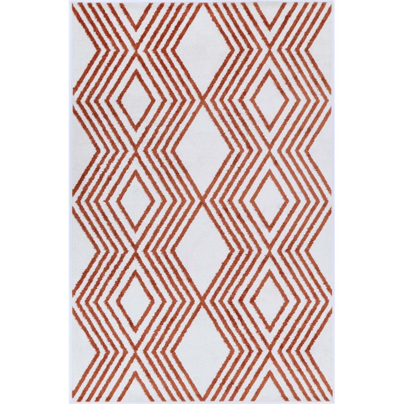 Primo Kudos Terracotta-Grey Rug