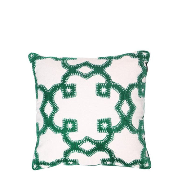 Trellis Cushion Emerald 45x45cm