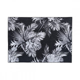 Zahara Palm Black Rug