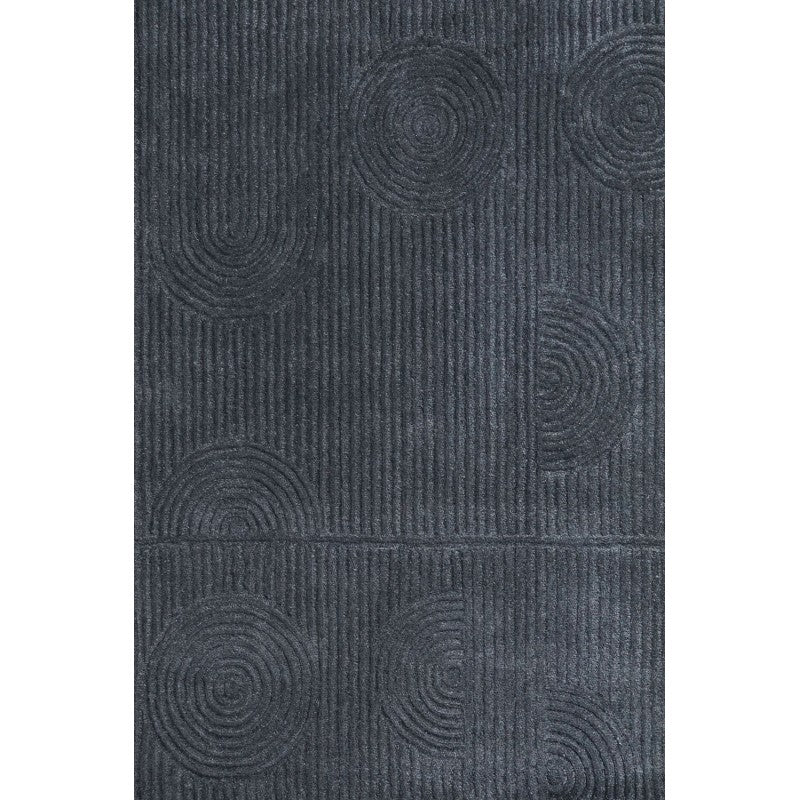 Zalia Halo Hand Tufted Rug Slate