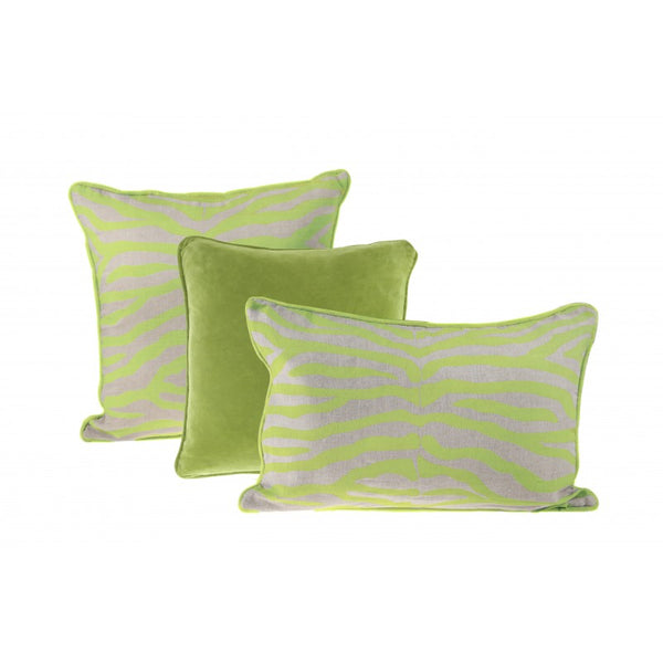 Zebra Cushion Pesto 45x45cm