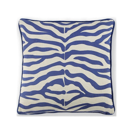 Zebra Cushion Navy 60x60cm